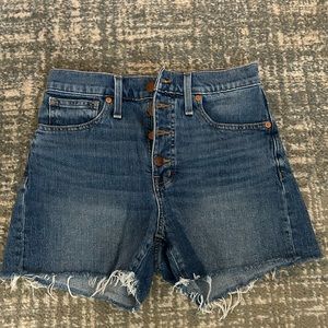 Madewell High Rise Denim Shorts